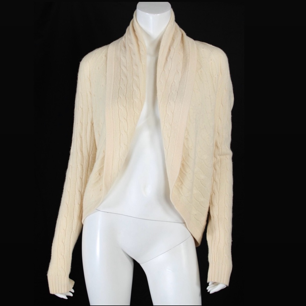 Ralph Lauren Cashmere Cowl Neck Cream Sweater